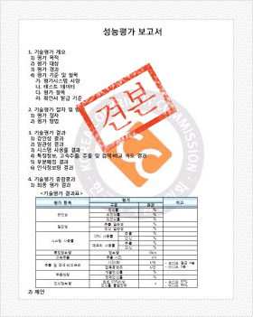성능평가보고서