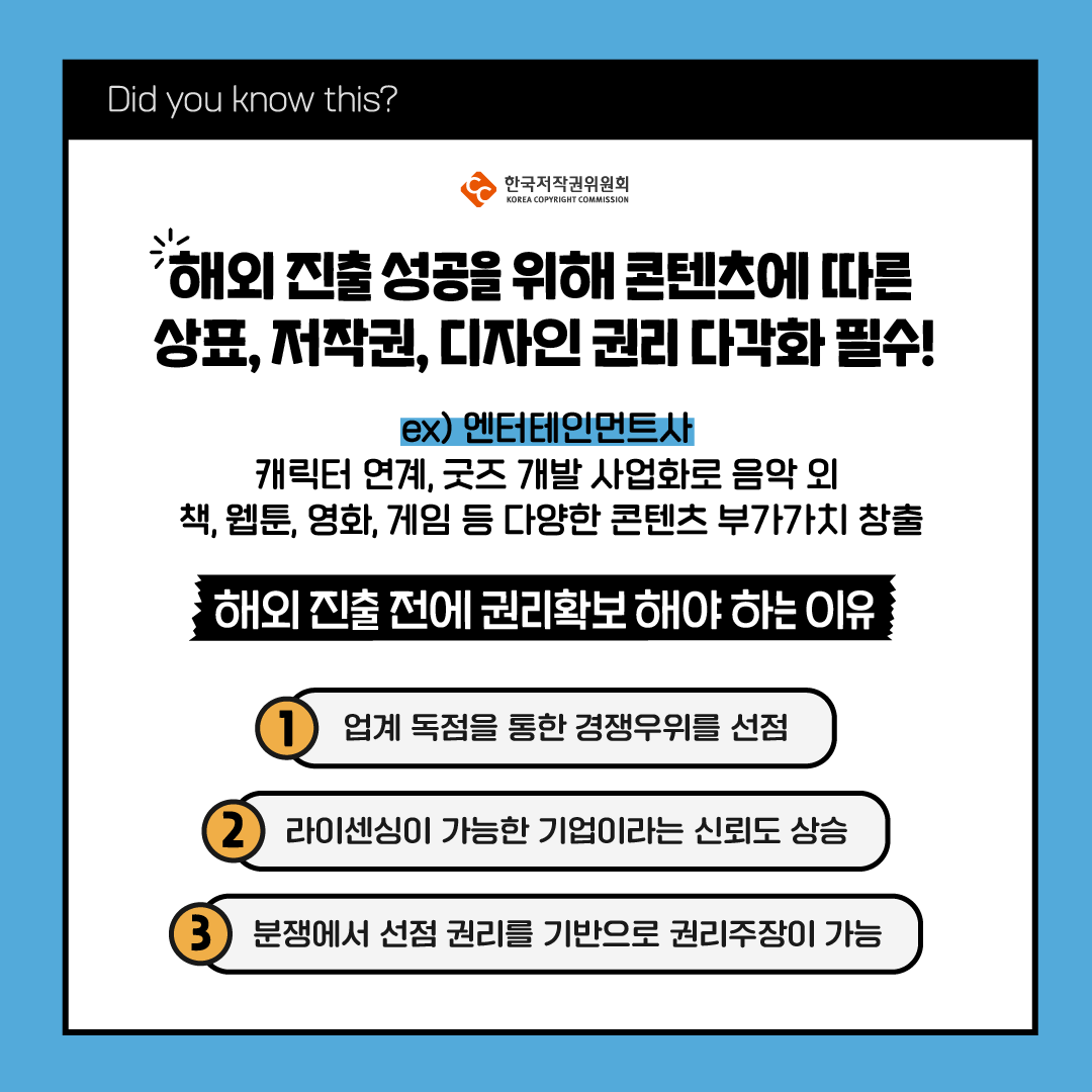 Did you know this? ◆한국저작권위원회 